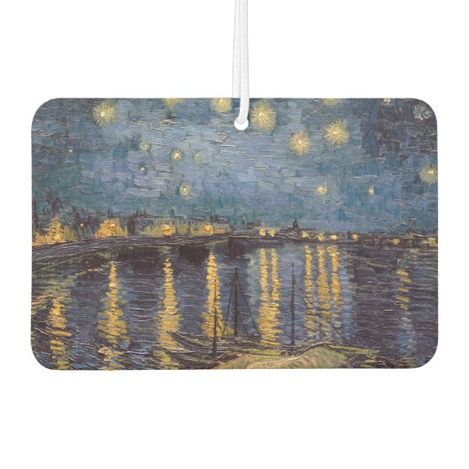 Starry Night Over Rhone River von Vincent Van Gogh Autolufterfrischer (Vorderseite)