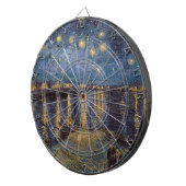 Starry Night Over Rhone River von Vincent Van Gogh Dartscheibe (Vorderseite rechts)