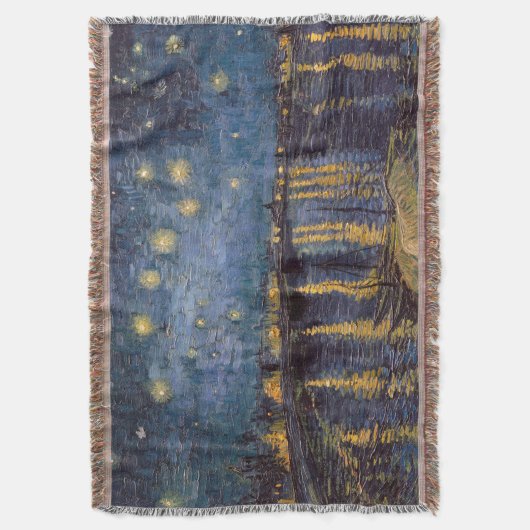 Starry Night Over Rhone River von Vincent Van Gogh Decke (Vorderseite Vertikal)