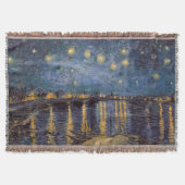 Starry Night Over Rhone River von Vincent Van Gogh Decke (Vorderseite)