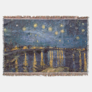 Starry Night Over Rhone River von Vincent Van Gogh Decke