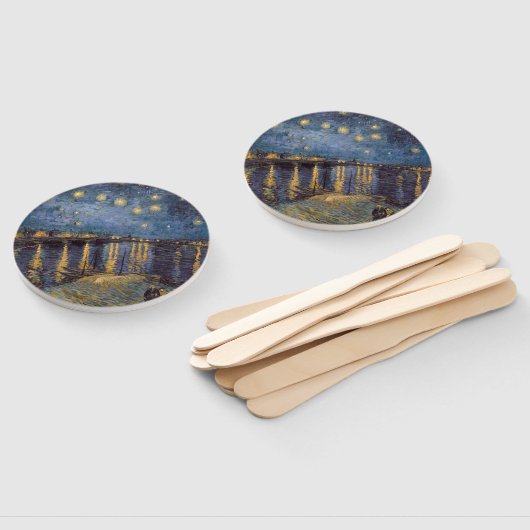 Starry Night Over Rhone River von Vincent Van Gogh Fächer (Non-assembled)