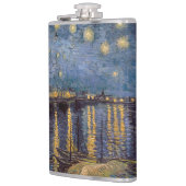 Starry Night Over Rhone River von Vincent Van Gogh Flachmann (Links)