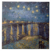 Starry Night Over Rhone River von Vincent Van Gogh Fliese (Vorderseite)
