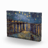 Starry Night Over Rhone River von Vincent Van Gogh Fotoblock (Rechts)
