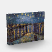 Starry Night Over Rhone River von Vincent Van Gogh Fotoblock (Links)