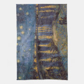 Starry Night Over Rhone River von Vincent Van Gogh Geschirrtuch (Vertikal)