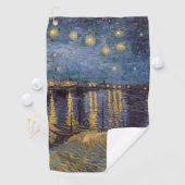 Starry Night Over Rhone River von Vincent Van Gogh Golfhandtuch (Insitu)