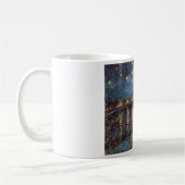 Starry Night Over Rhone River von Vincent Van Gogh Kaffeetasse (Links)