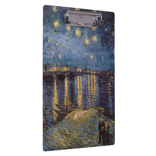 Starry Night Over Rhone River von Vincent Van Gogh Klemmbrett (Rechts)