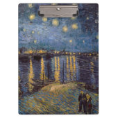 Starry Night Over Rhone River von Vincent Van Gogh Klemmbrett (Vorderseite)