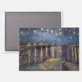 Starry Night Over Rhone River von Vincent Van Gogh Magnet (Vorderseite/Rückseite)