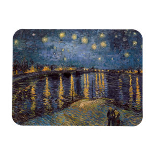Starry Night Over Rhone River von Vincent Van Gogh Magnet