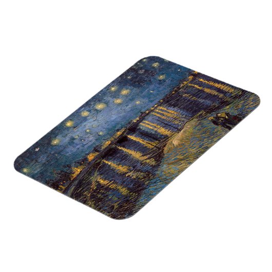 Starry Night Over Rhone River von Vincent Van Gogh Magnet (Linke Seite)