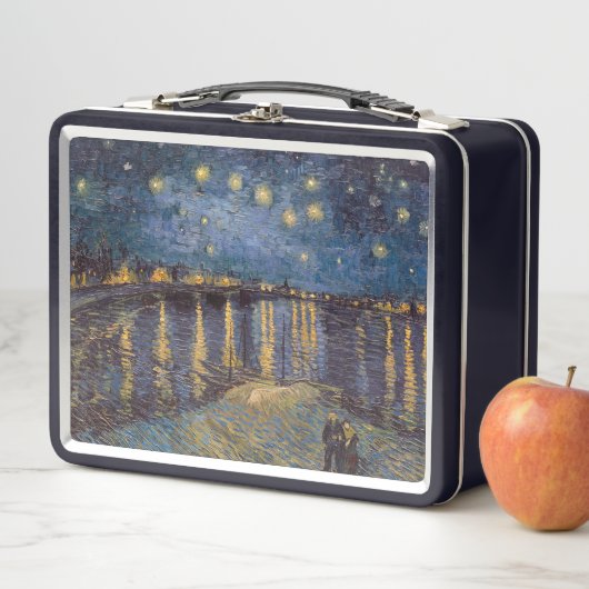 Starry Night Over Rhone River von Vincent Van Gogh Metall Brotdose (Beispiel)