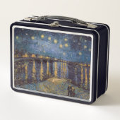 Starry Night Over Rhone River von Vincent Van Gogh Metall Brotdose (Vorderseite)