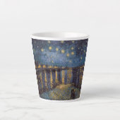 Starry Night Over Rhone River von Vincent Van Gogh Milchtasse (Vorderseite)