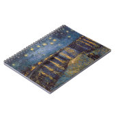 Starry Night Over Rhone River von Vincent Van Gogh Notizblock (Linke Seite)