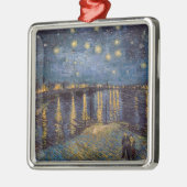 Starry Night Over Rhone River von Vincent Van Gogh Ornament Aus Metall (Links)
