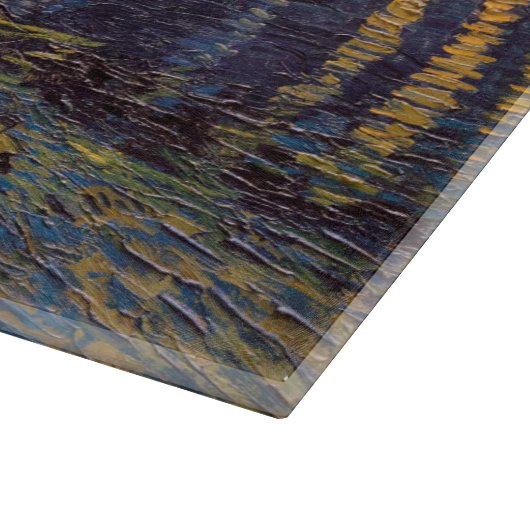 Starry Night Over Rhone River von Vincent Van Gogh Schneidebrett (Ecke)