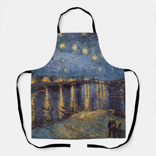 Starry Night Over Rhone River von Vincent Van Gogh Schürze (Vorderseite)
