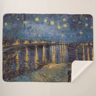 Starry Night Over Rhone River von Vincent Van Gogh Sherpadecke