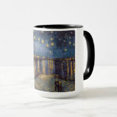 Starry Night Over Rhone River von Vincent Van Gogh Tasse (VorderseiteRechts)