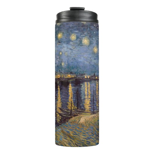Starry Night Over Rhone River von Vincent Van Gogh Thermosbecher (Vorderseite)