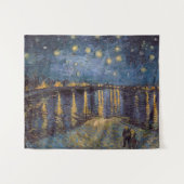 Starry Night Over Rhone River von Vincent Van Gogh Wandteppich (Vorderseite (Horizontal))