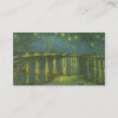 Starry Night Over Rhone von Vincent van Gogh Visitenkarte (Rückseite)