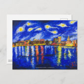 "Starry Night Over Savannah" von T.S. Reifenpostka Postkarte (Vorne/Hinten)