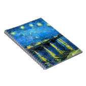 Starry Night Over the Rhone (1888) Van Gogh Spiral Notizblock (Rechte Seite)