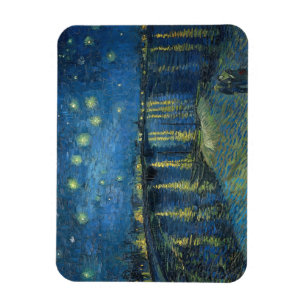 Starry Night Over the Rhone (1888) Vincent van Gog Magnet