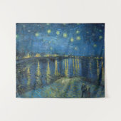 Starry Night Over the Rhone (1888) Vincent van Gog Wandteppich (Vorderseite (Horizontal))