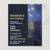Starry Night Over the Rhone, Art Dealer, Gallery Flyer (Vorne)