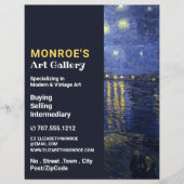 Starry Night Over the Rhone, Art Dealer, Gallery Flyer (Vorne)
