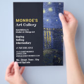 Starry Night Over the Rhone, Art Dealer, Gallery Flyer (Hand)