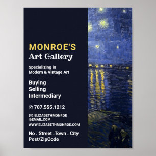 Starry Night Over the Rhone, Art Dealer, Gallery Poster