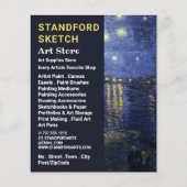 Starry Night Over the Rhone, Art Supplies Store Flyer (Vorne)