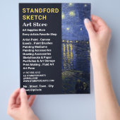 Starry Night Over the Rhone, Art Supplies Store Flyer (Hand)