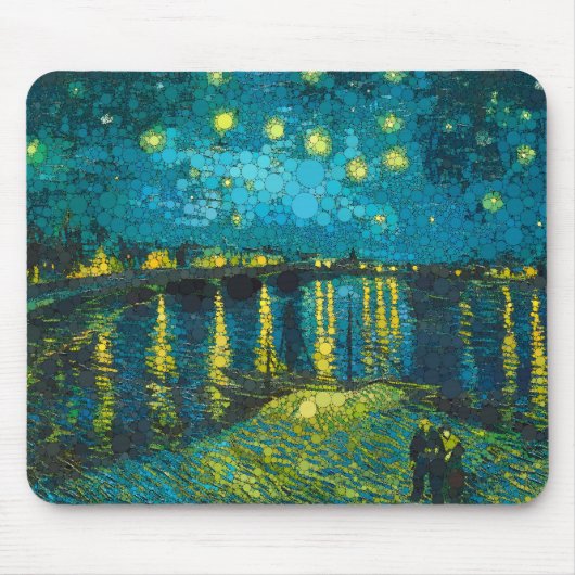 Starry Night Over the Rhone by After Van Gogh Mousepad (Vorne)