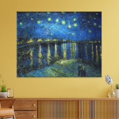 Starry Night over the Rhone by Van Gogh Leinwanddruck (Insitu (Wohnzimmer))