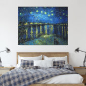 Starry Night over the Rhone by Van Gogh Leinwanddruck (Insitu (Schlafzimmer))