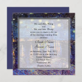 Starry Night over the Rhone, Hochzeit Einladung (Vorne/Hinten)