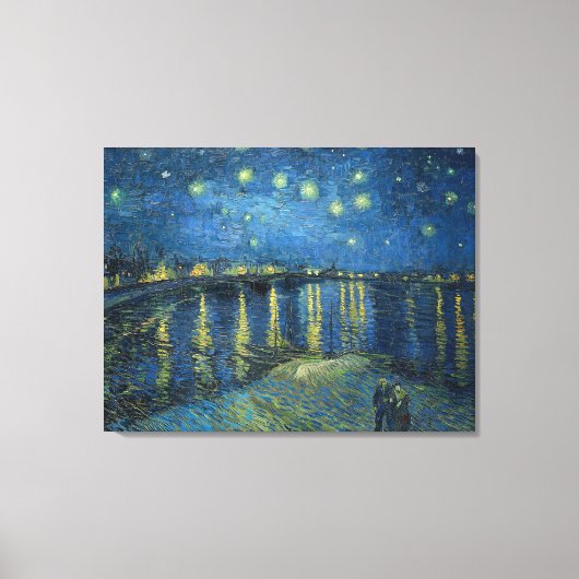 Starry Night Over the Rhone Leinwanddruck (Vorderseite)