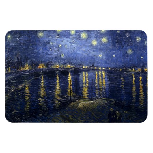 Starry Night Over the Rhone Magnet (Horizontal)