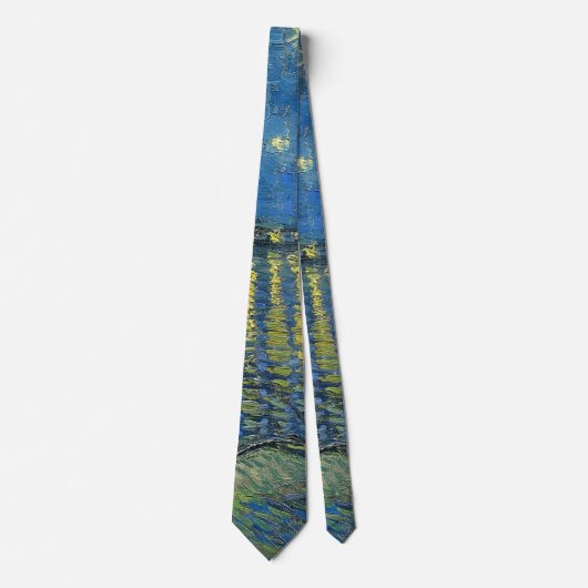 Starry Night Over the Rhone Neck Tie Krawatte (Vorderseite)