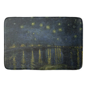 Starry Night Over the Rhône, Ölgemälde Van Gogh Badematte