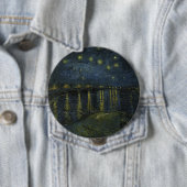 Starry Night Over the Rhône, Ölgemälde Van Gogh Button (Beispiel)