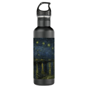 Starry Night Over the Rhône, Ölgemälde Van Gogh Edelstahlflasche